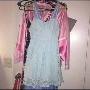 Mint green lace Abercrombie dress